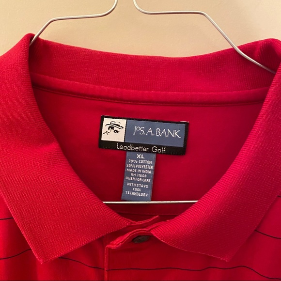 Jos.A.Bank red shirt sleeve button down XL - Picture 3 of 7